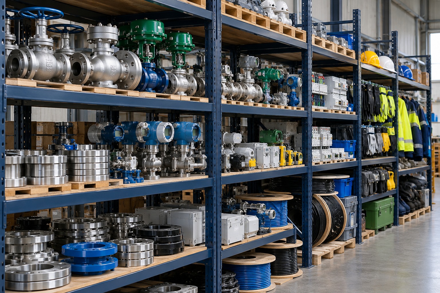 Illustrative industrial supply facility or operation